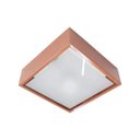 Ver imagem 1 de Plafon Sobrepor 102 Cobre para 2 Lâmpadas 25x25cm