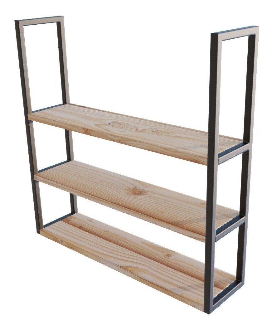 Organizador De Teto Moderna 80x20cm Em Ferro Para Comércio Technox - 1