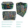 Cesto Organizador Infantil Tecido Cesta Organizadora Brinquedo Roupa Dobrável 38x26cm Dino Marinho - 4