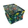Cesto Organizador Infantil Tecido Cesta Organizadora Brinquedo Roupa Dobrável 38x26cm Dino Marinho - 1