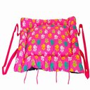 Ver imagem 2 de Colchonete e Bolsa 2 em 1 Pet Hanna Pop Pequeno Retangular Impermeável: Dog Pink