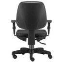 Ver imagem 5 de Cadeira Giratória Job Executiva Ergonômica Escritório Couro Sintético Preto - Lyam Decor