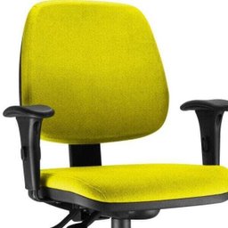 Cadeira Giratória Job Executiva Ergonômica Escritório Suede Amarelo - Lyam Decor - 2 Cadeira Giratória Job Executiva Ergonômica Escritório Suede Amarelo - Lyam Decor - 2