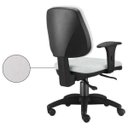 Ver imagem 3 de Cadeira Giratória Job Executiva Ergonômica Escritório Couro Sintético Branco - Lyam Decor