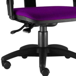 Cadeira Giratória Job Executiva Ergonômica Escritório Suede Roxo - Lyam Decor - 3