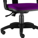 Ver imagem 3 de Cadeira Giratória Job Executiva Ergonômica Escritório Suede Roxo - Lyam Decor