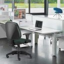 Ver imagem 2 de Cadeira Giratória Job Executiva Ergonômica Escritório Crepe Verde Musgo - Lyam Decor