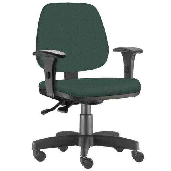 Cadeira Giratória Job Executiva Ergonômica Escritório Crepe Verde Musgo - Lyam Decor - 1