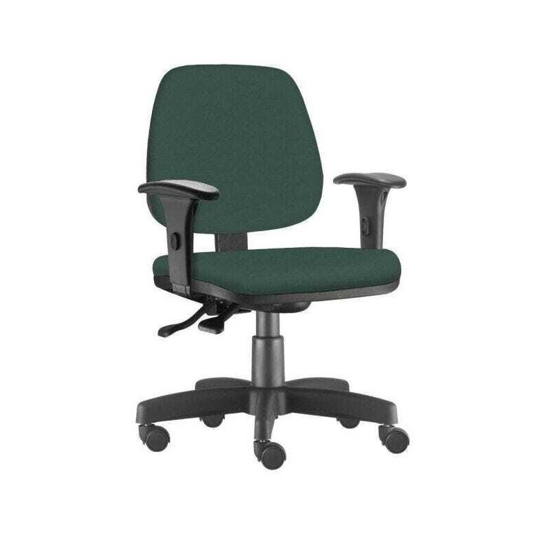 Cadeira Giratória Job Executiva Ergonômica Escritório Crepe Verde Musgo - Lyam Decor