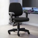 Ver imagem 4 de Kit 2 Cadeiras Giratória Job Executiva Ergonômica Escritório Couro Sintético Preto - Lyam Decor