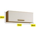 Ver imagem 3 de Nicho Aéreo de Cozinha Athenas 1 Porta Espaçoso e Funcional Mobilihouse
