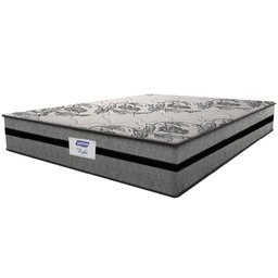 Colchão Casal Queen Gazin com Molas Ensacadas Rubi 158x198x32cm Cinza/preto - Suporta até 120 Kg - 1