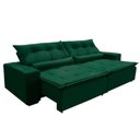 Ver imagem 1 de Sofá Canadá Retratil e Reclinavel 2,32 Mts Veludo Verde