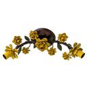 Ver imagem 1 de Plafon de Flores Artesanal em Ferro para Sala de Estar com Teto Baixo - Amarelo