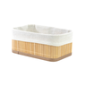 Cesto Organizador Dobravel Bambu Claro 23x15x10cm Mimo Style - 6