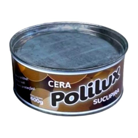 Cera Pastosa Polilux para Móveis Madeira Lata Sucupira 400g