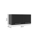 Ver imagem 4 de Cozinha Completa Aço 14 Ptas 2 Gav Grafite/vidro Estilo Bertolini