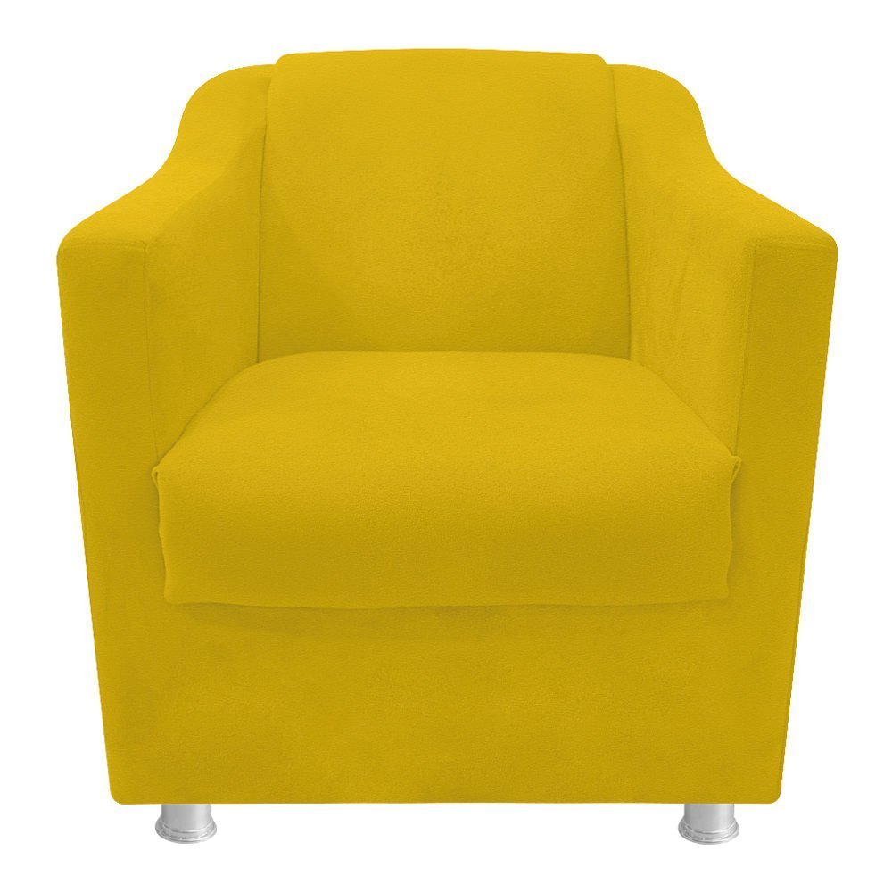 kit 03 Poltronas Decorativas Tilla Corano - ADJ DECOR - Amarelo - 3