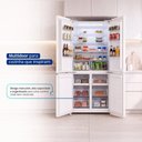 Ver imagem 6 de Geladeira Multidoor Frost Free Hq Inverter 564 Litros Airflow Cooling Flex Zone White Glass Hq-