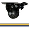 Kit 4 Rodinhas Giratória Refoçada 40mm Black com Trava e com Rolamento Anti Risco 200kg para Moveis - 6