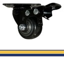 Ver imagem 6 de Kit 4 Rodinhas Giratória Refoçada 40mm Black com Trava e com Rolamento Anti Risco 200kg para Moveis