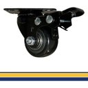 Ver imagem 6 de Kit 4 Rodinhas Giratória Refoçada 40mm Black com Trava e com Rolamento Anti Risco 200kg para Moveis