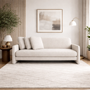 Ver imagem 2 de Sofa Cama 3 Lugares Sistema de Catraca Encosto Alto Padrão:areia