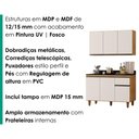 Ver imagem 5 de Armario Aereo Suecia e Balcao com Tampo 120 cm Canada Cedro Areia Rudk