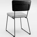 Ver imagem 2 de Mesa Capri 160cm Off White com 6 Cadeiras B05 Preto Cinza