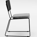Ver imagem 4 de Mesa Capri 160cm Off White com 6 Cadeiras B05 Preto Cinza