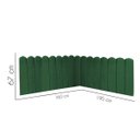Ver imagem 3 de Cabeceira Painel Cama Queen Box Nuvem Suede Sandy 160 Cm:verde