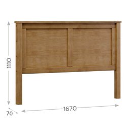 Cabeceira Casal para Cama Box Freijó Topázio Madeira Pinus - Finestra - 2