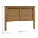 Ver imagem 2 de Cabeceira Casal para Cama Box Freijó Topázio Madeira Pinus - Finestra
