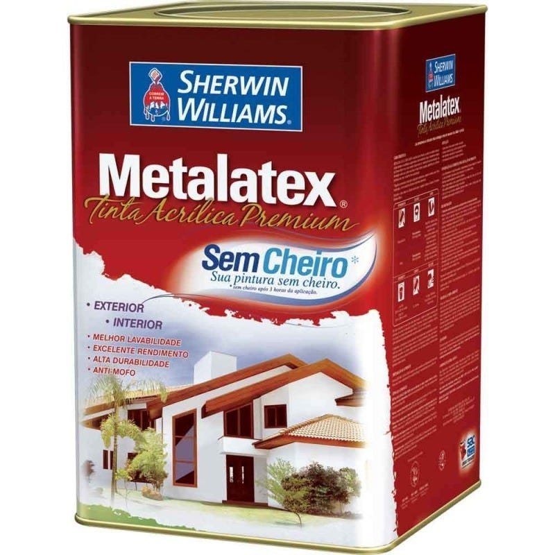 Tinta Látex Metalatex acrílica fosco 18L laranja Sherwin Williams - 1