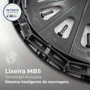 Ver imagem 3 de Lixeira Coletora Ecológica Mbs 75L Madeira Plástica Tampa Basculante