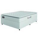 Ver imagem 1 de Cama Box Casal Colchão Espuma D33 Pillow Top New Millenium Branco Hellen