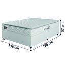 Ver imagem 4 de Cama Box Casal Colchão Espuma D33 Pillow Top New Millenium Branco Hellen