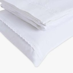 Jogo Lençol Baby 300f - Bordado Branco - 2