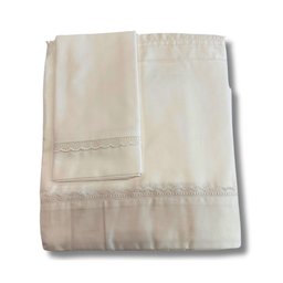 Jogo Lençol Baby 300f - Bordado Branco - 1