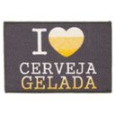 Ver imagem 1 de Tapete Retangular Bem Vindo Cervejeiro Cinza 60cm X 40cm