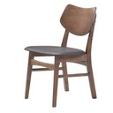 Ver imagem 2 de Kit 2 Cadeiras Edna Rivatti Revestida em PVC Café Estrutura em Madeira Natural