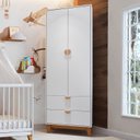 Ver mais imagens de Conjunto Quarto de Bebê Completo Simples Magia 3 Peças Guarda- Roupa/ Berço/ Cômoda