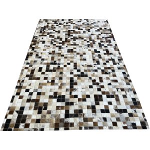 Tapete de Couro Marrom Misto 1,50x2,50 S/B Pç 5x5