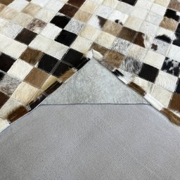 Tapete de Couro Marrom Misto 1,50x2,50 S/B Pç 5x5 - 3