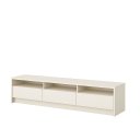 Ver imagem 1 de Rack Essenza de Luxo para Sala Tv Ate 70 Polegadas Moderna Compacta 3 Gavetas 3 Nichos - Off White