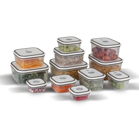 Conjunto Potes Herméticos Plástico com 12 unidades Electrolux