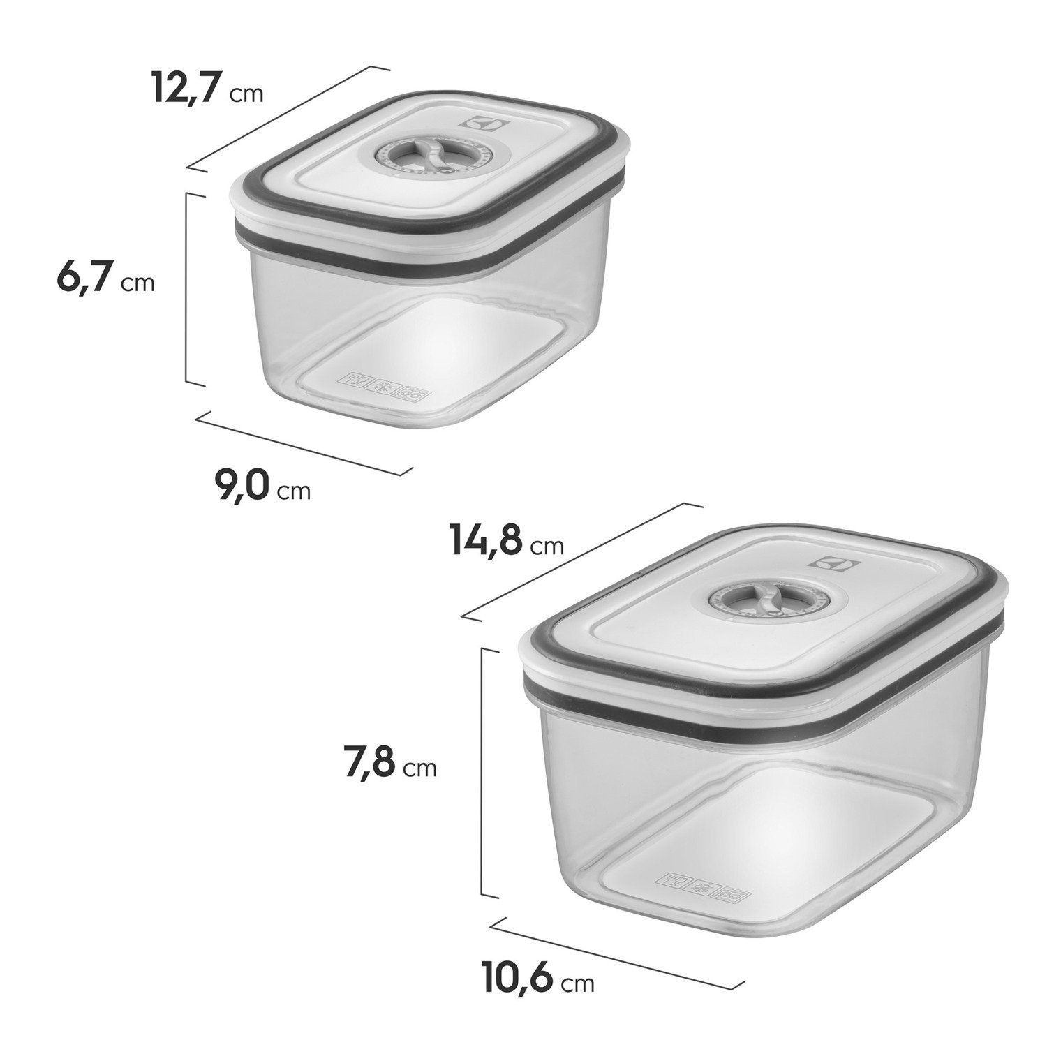 Conjunto Potes Herméticos Plástico com 12 unidades Electrolux - 2