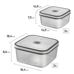 Conjunto Potes Herméticos Plástico com 12 unidades Electrolux - 4