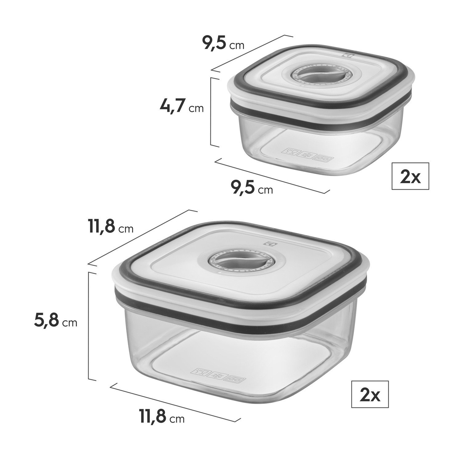 Conjunto Potes Herméticos Plástico com 12 unidades Electrolux - 3