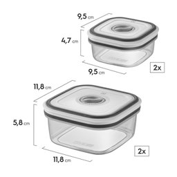 Conjunto Potes Herméticos Plástico com 12 unidades Electrolux - 3